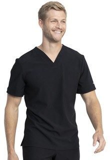 Top v neck without pocket solid half sleeve unisex
