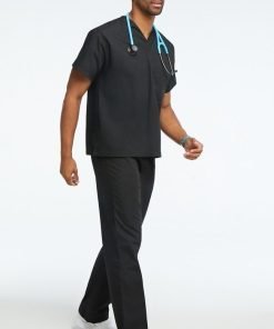 Scrub set no pocket normal unisex solid half sleeve (top without pocket and bottom without pocket)
