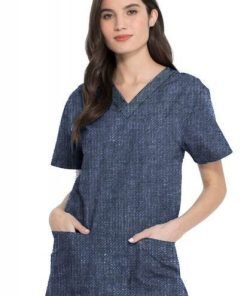 Denim Scrub Tops