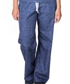 Denim scrubs pant 1 pocket unisex drawstring waistband