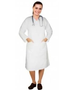 V neck full sleeve nursing dress with 2 front pockets knee length