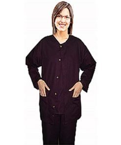 Scrub Jacket 2 pocket solid unisex full sleeve without rib