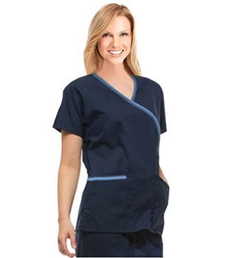 Top crossover 2 pocket half sleeve solid