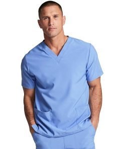 Scrub set 6 pocket solid unisex half sleeve (2 pocket top 4 pocket pant( 2 side pocket 2 back pocket)