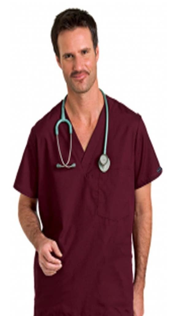 Scrub set 7 pocket v neck unisex half sleeve (1 pocket top 6 pocket pant)
