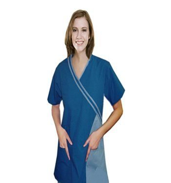 Top 2 pocket half sleeve double cross piping