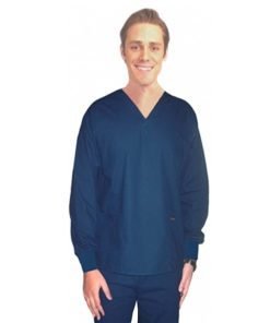 Scrub set 4 pocket solid full sleeve unisex with rib (2 pocket top and 2 pocket pant)