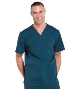 Microfiber scrub set 6 pocket half sleeve unisex (3 pocket top & 3 pocket pant)