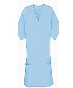 Top v neck 2 pocket solid ladies half sleeve with pencil pocket