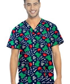 Scrub Life Print Scrub Set 4 Pockets Ladies Half Sleeves (2 Pockets Top and 2 Pockets Pant)